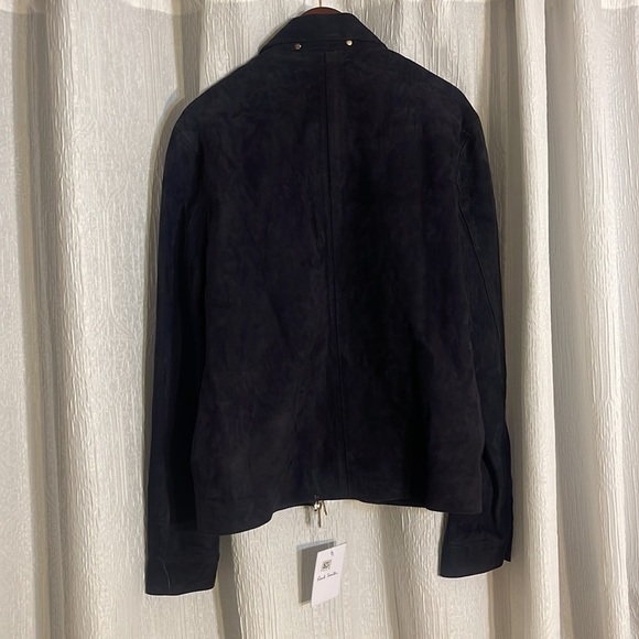 NWT Mens Paul Smith M Black Suede Leather Jacket - Picture 6 of 13